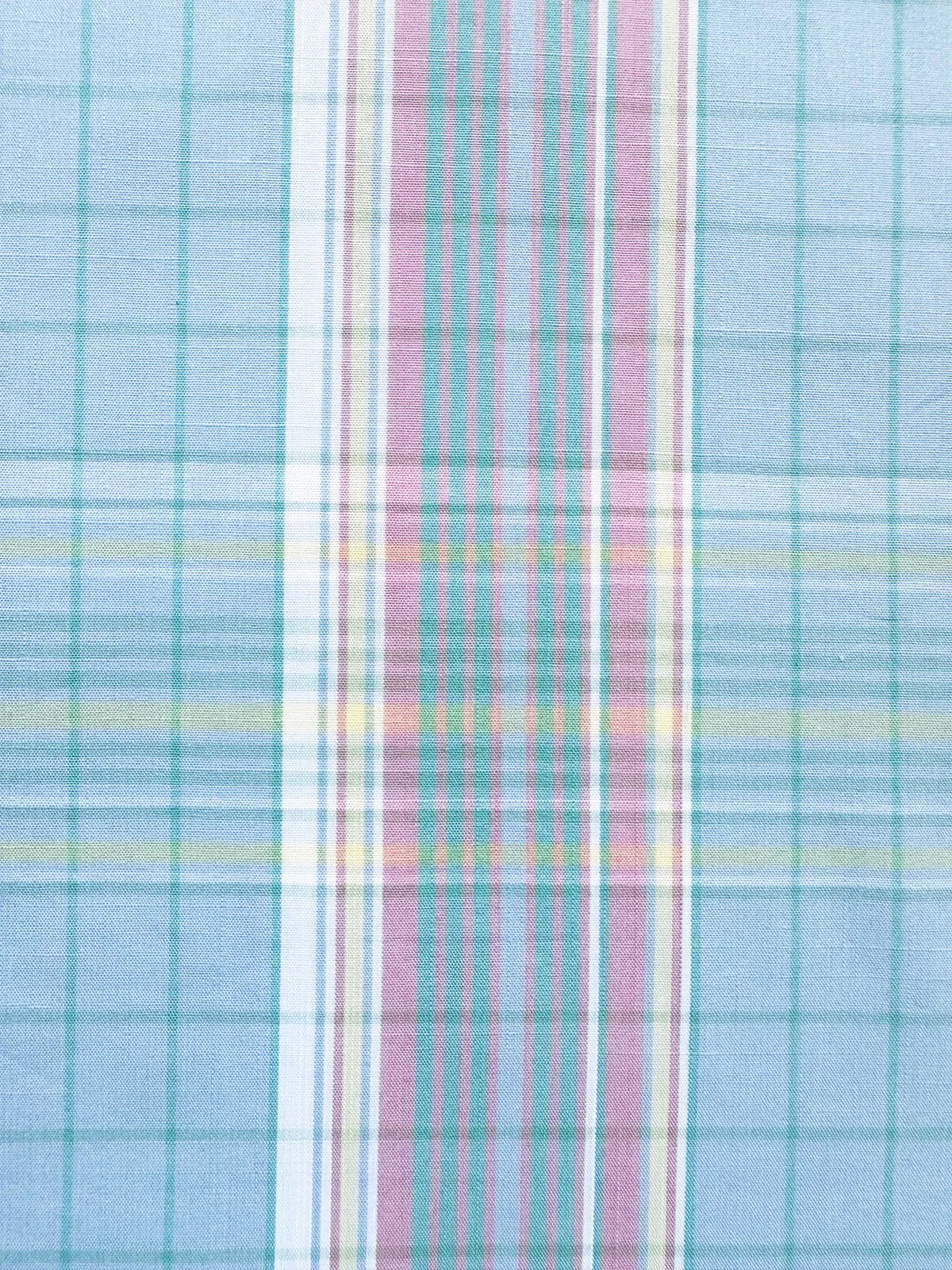 1 7/8 Last Piece  Pastel Plaid Cotton Poplin