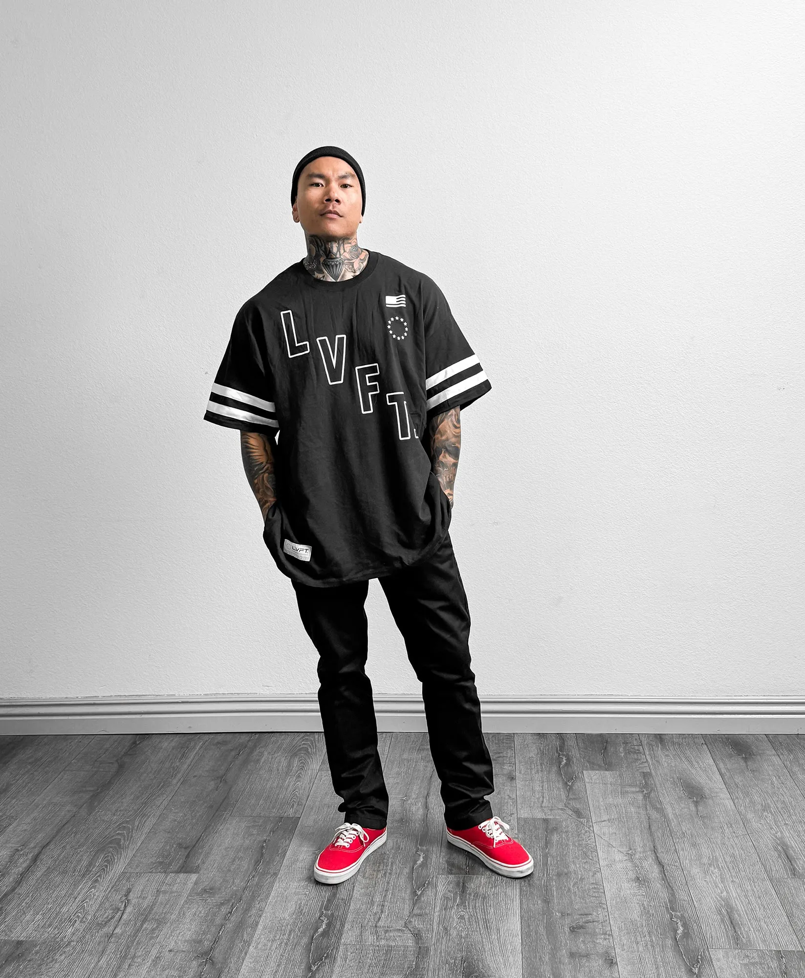 All Star Jersey Tee - Black / White