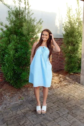 Blue Belle Eyelet dress
