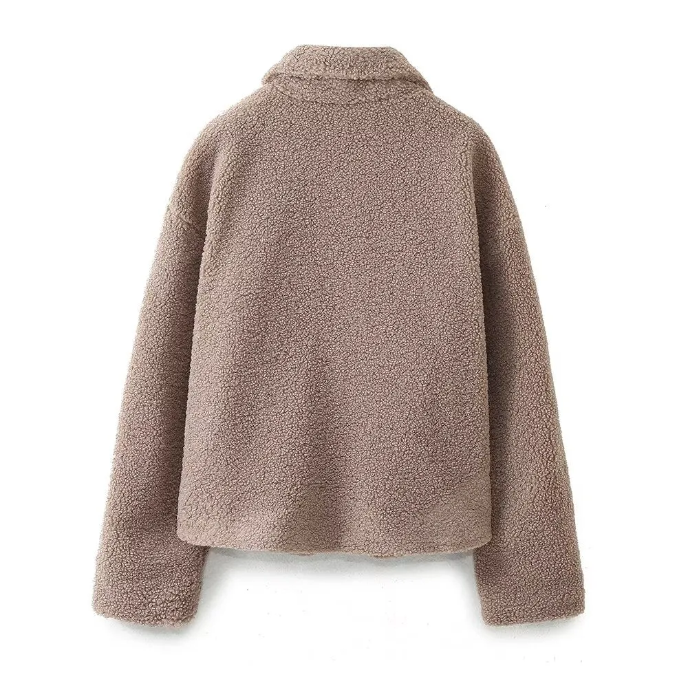 Button Down Teddy Jacket