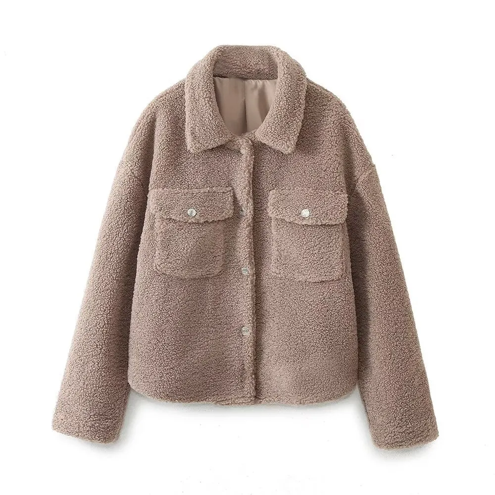 Button Down Teddy Jacket