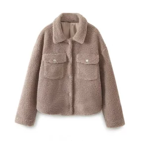 Button Down Teddy Jacket