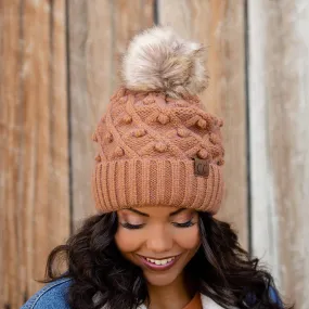CC Crafted Pom Adult Teen Stretchy Beanies Hats