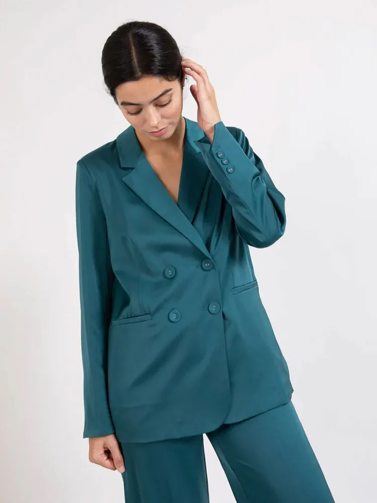 Coster Copenhagen Relaxed Blazer Dark Green