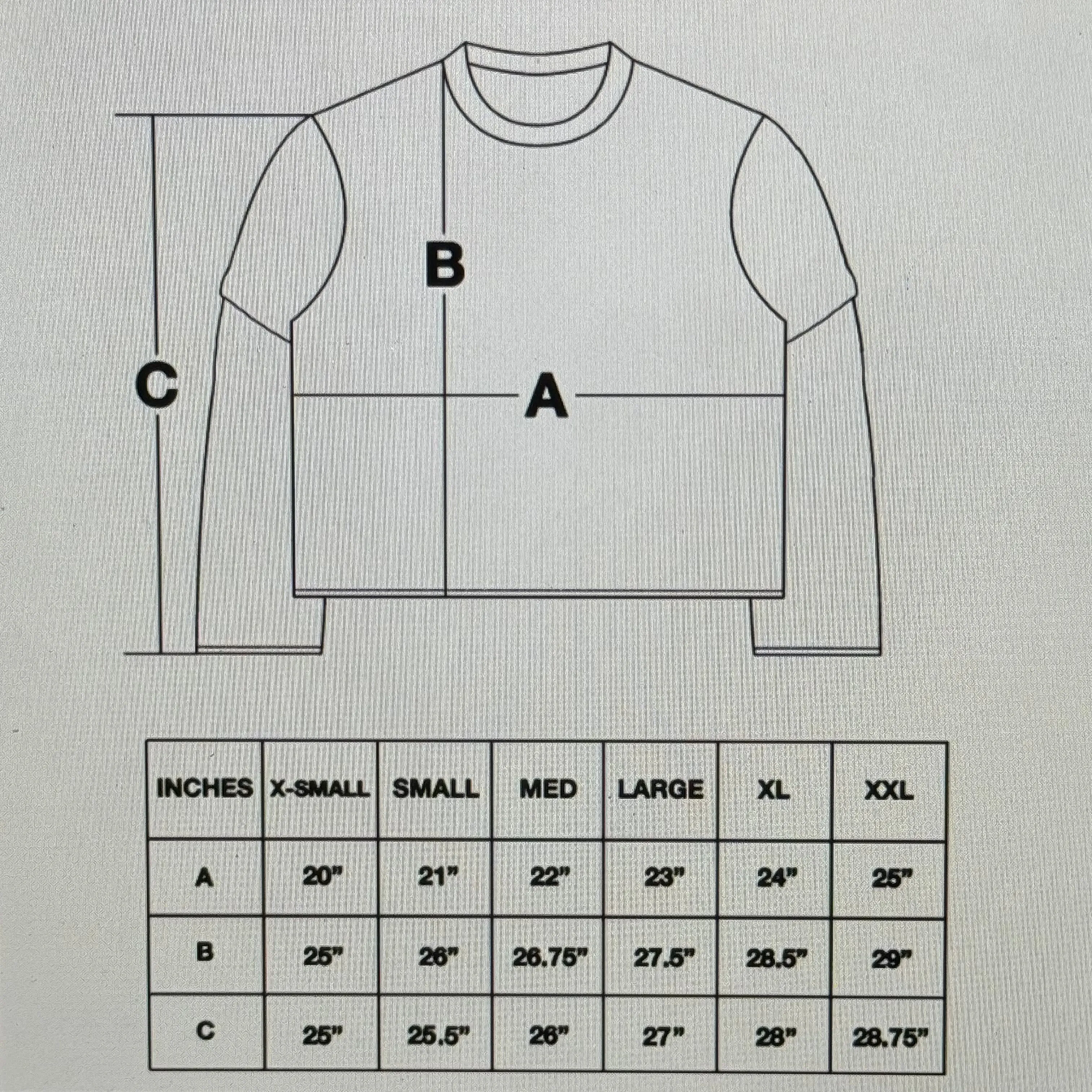 double sleeved terry tee (extended sleeves)