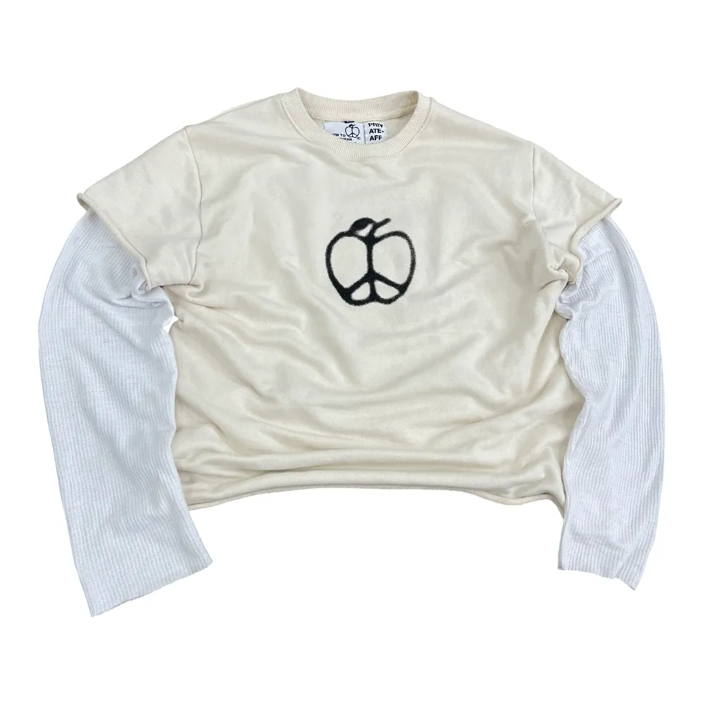 double sleeved terry tee (extended sleeves)