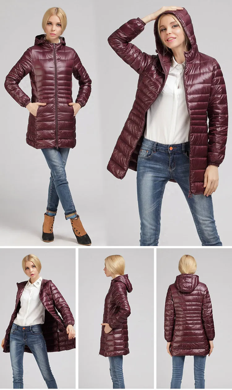 (Free Shipping) NewBang Plus Sizes Long Down Jacket Women Winter