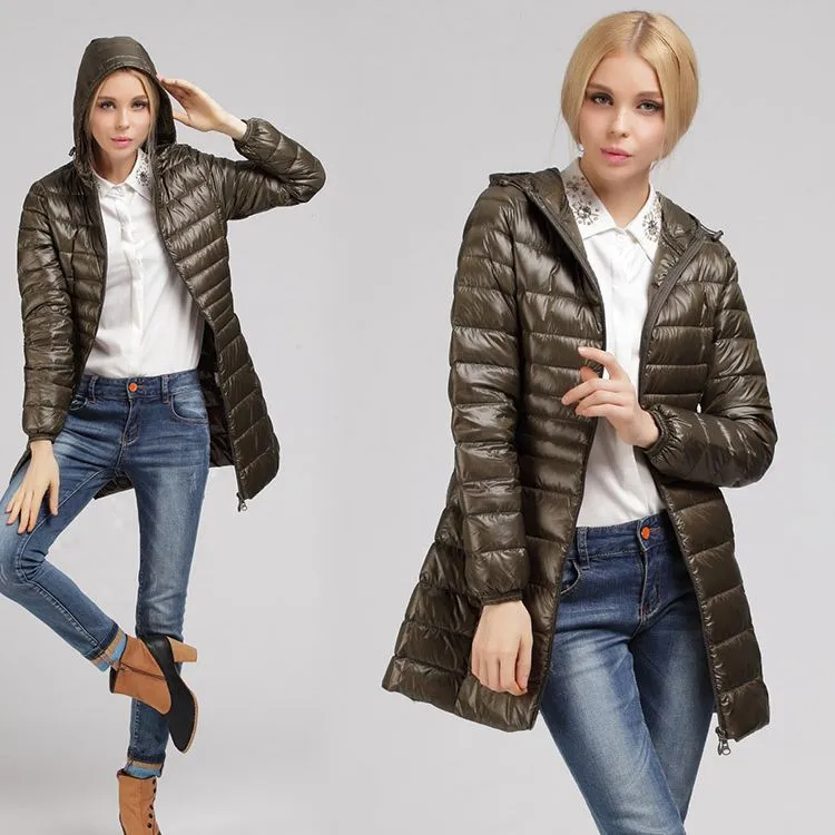 (Free Shipping) NewBang Plus Sizes Long Down Jacket Women Winter