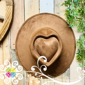 Heart Plain Velvet Hat -  Fall Hat
