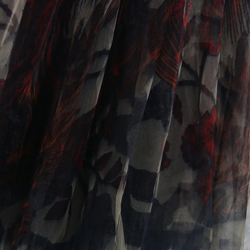 Into The Woods  Mesh Midi Skirt