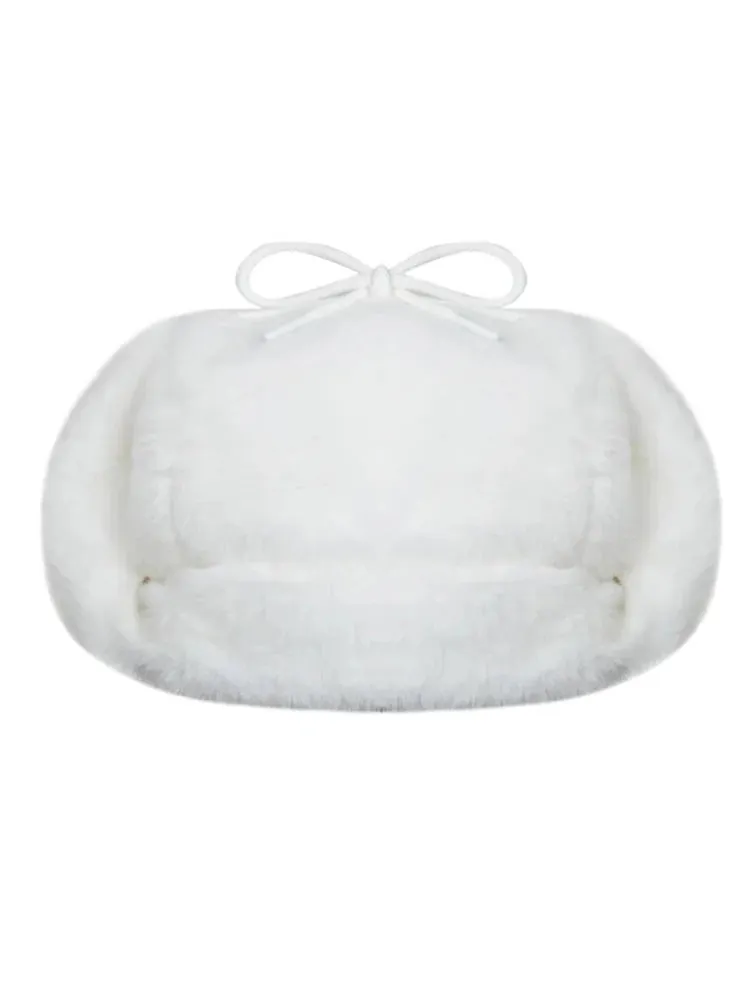 Kawaii Hello Kitty x Spider-Man Ushanka Hat (White)