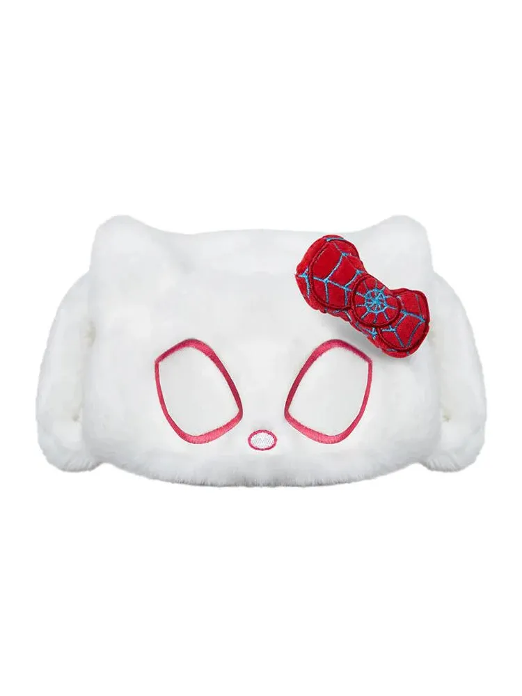 Kawaii Hello Kitty x Spider-Man Ushanka Hat (White)
