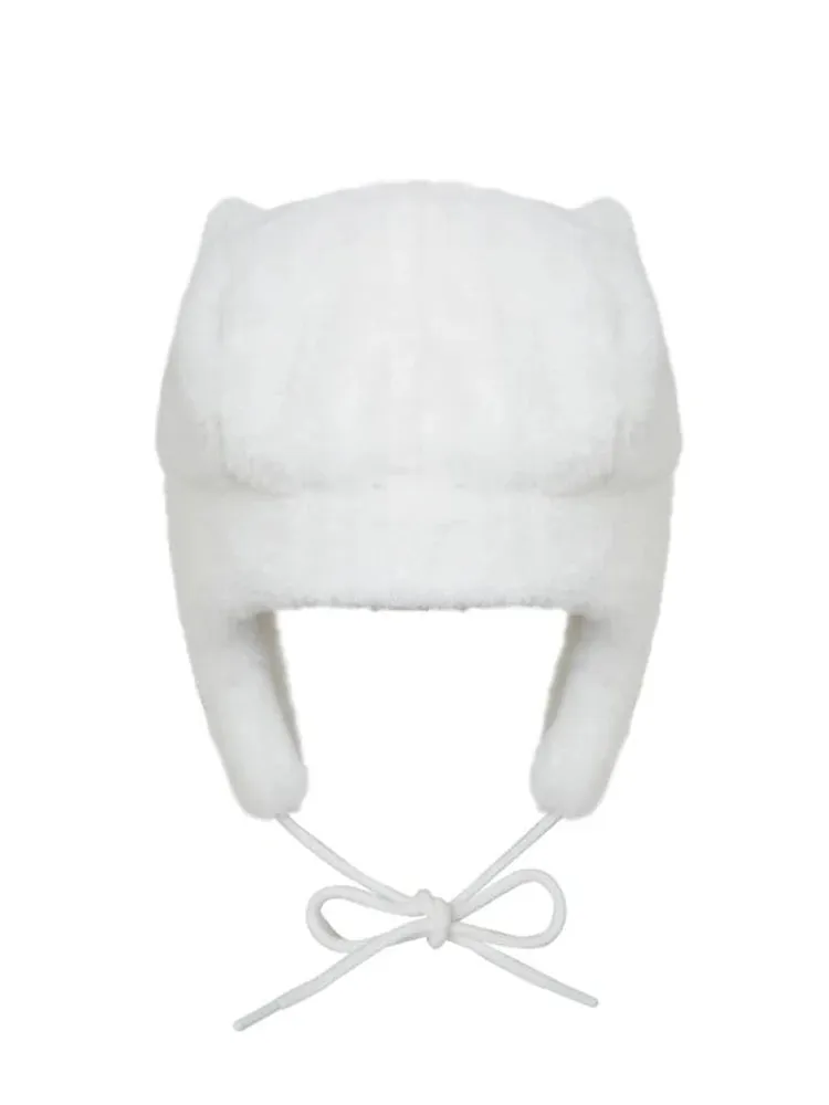 Kawaii Hello Kitty x Spider-Man Ushanka Hat (White)