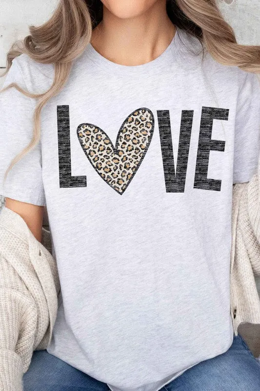 LEOPARD LOVE VALENTINE OVERSIZED TEE
