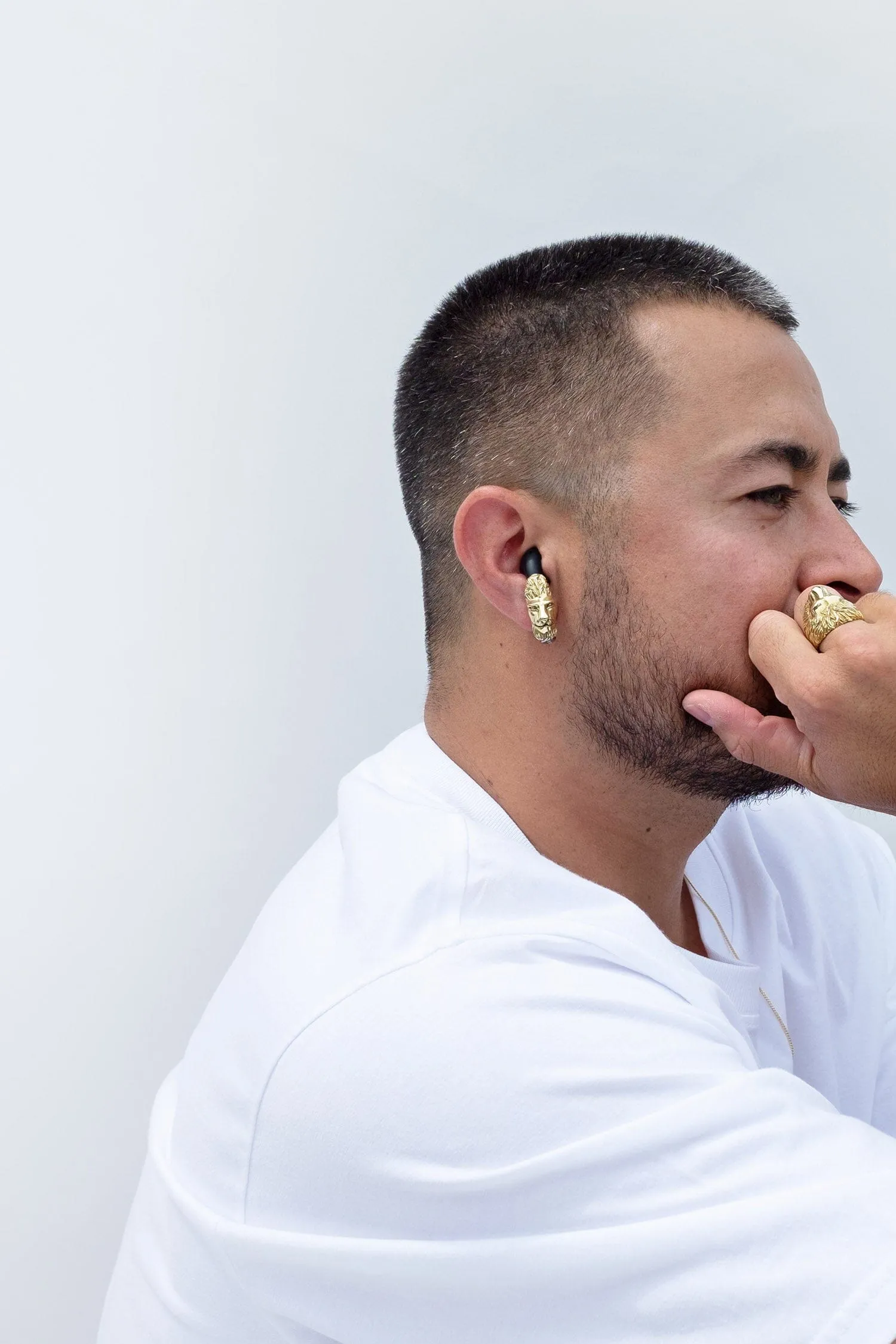 Lion Airpod Earring Men