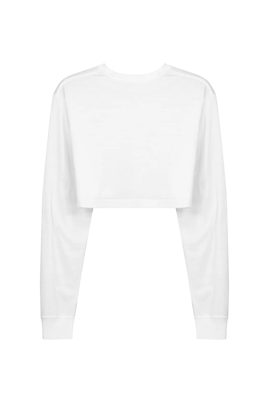 LONG SLEEVE BOXY T-SHIRT - Optic White