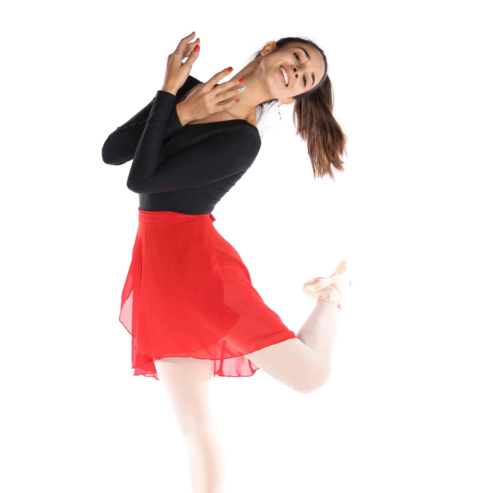 MID WRAP CHIFFON DANCE SKIRT