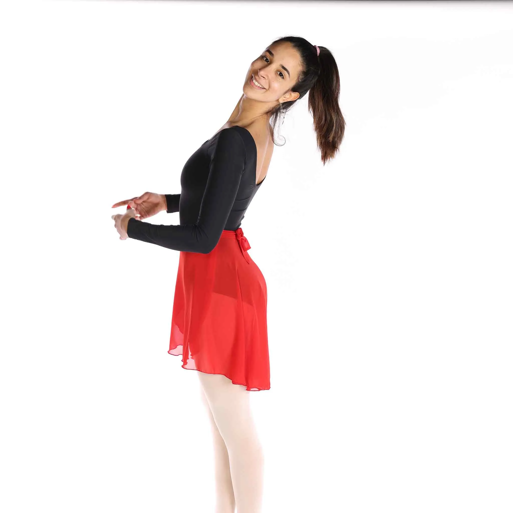 MID WRAP CHIFFON DANCE SKIRT