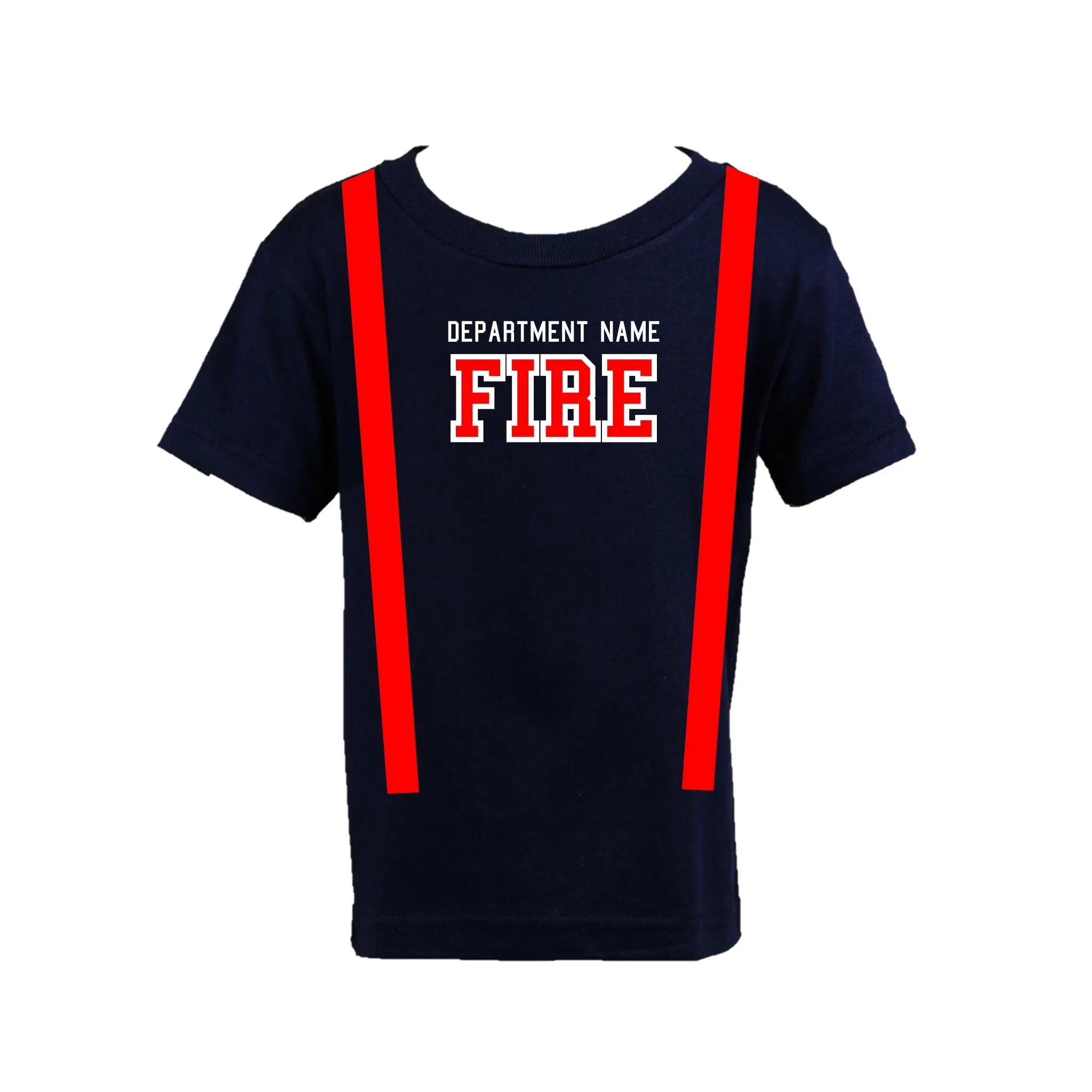 ORIGINAL Firefighter Personalized Navy Toddler Shirt (ONLY)