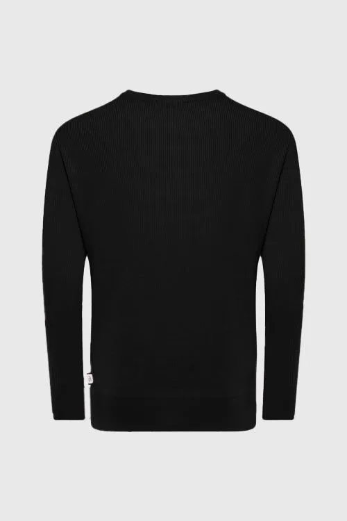 THC Classic Thermal Crewneck Sweater (Black)