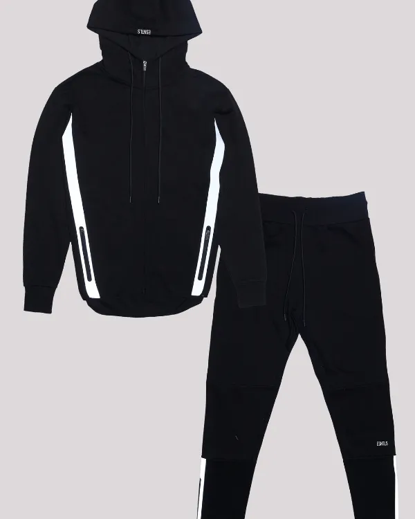 The ESNTLS Black Track Suit