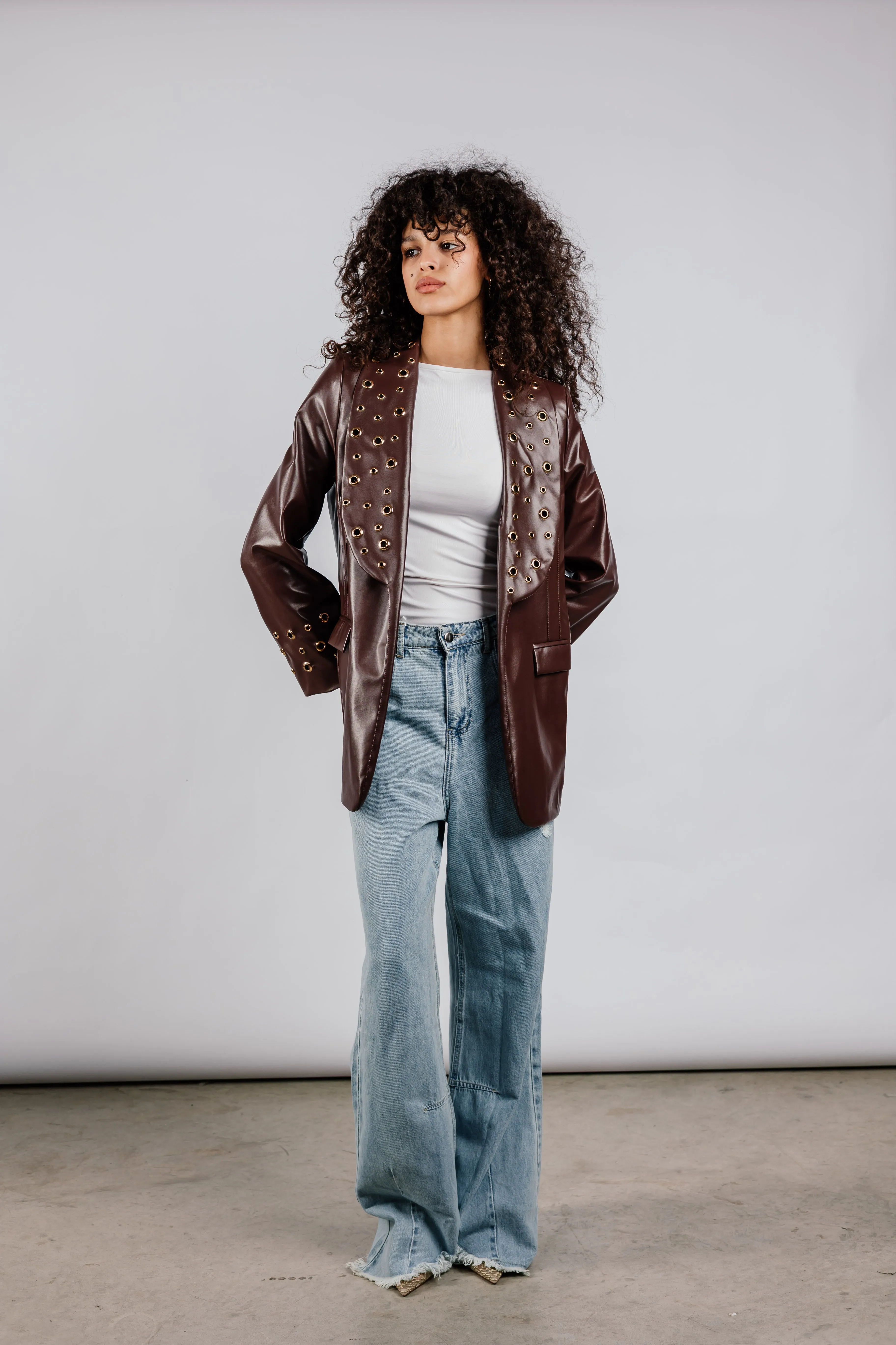 The Rebel Leather  Blazer
