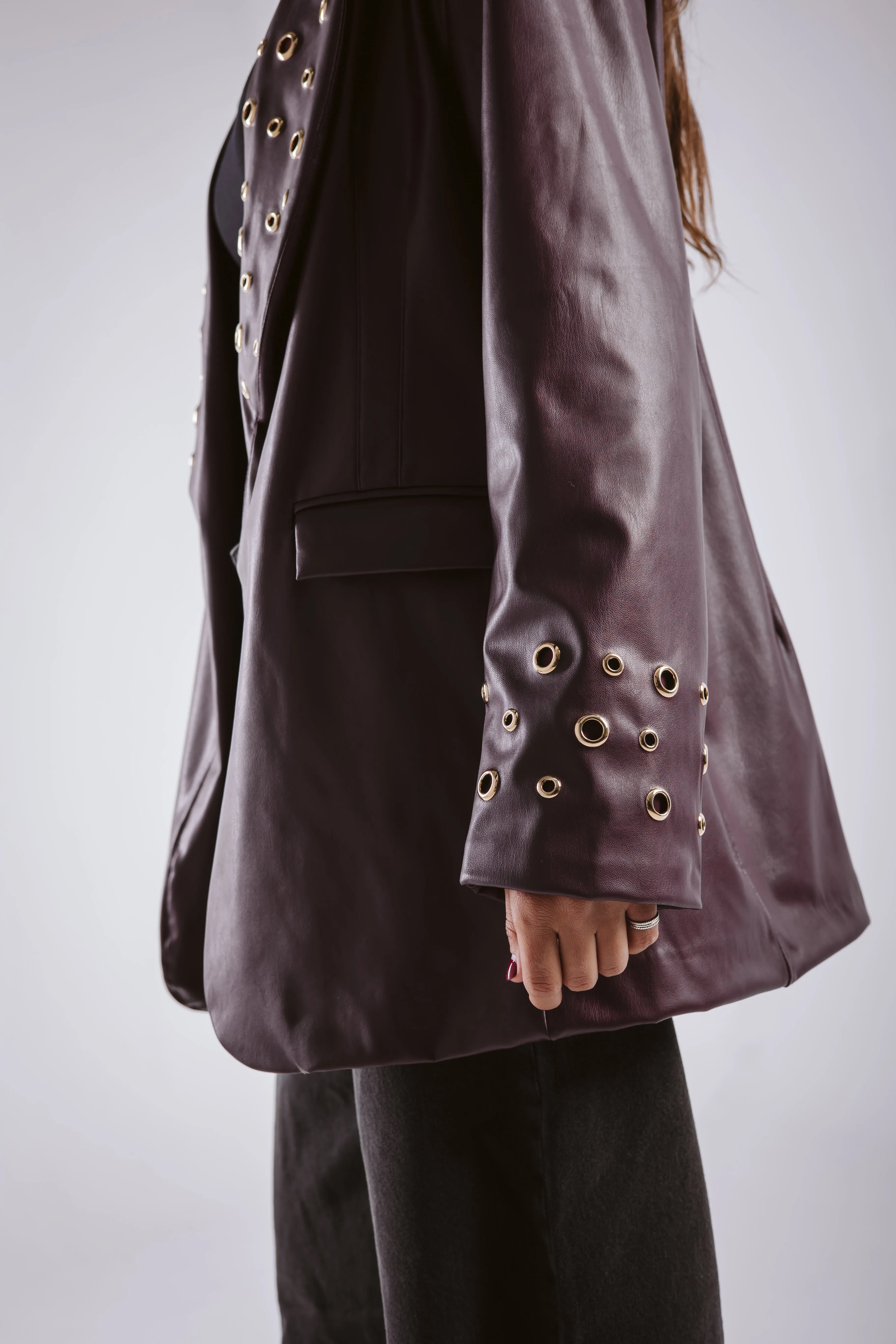 The Rebel Leather  Blazer
