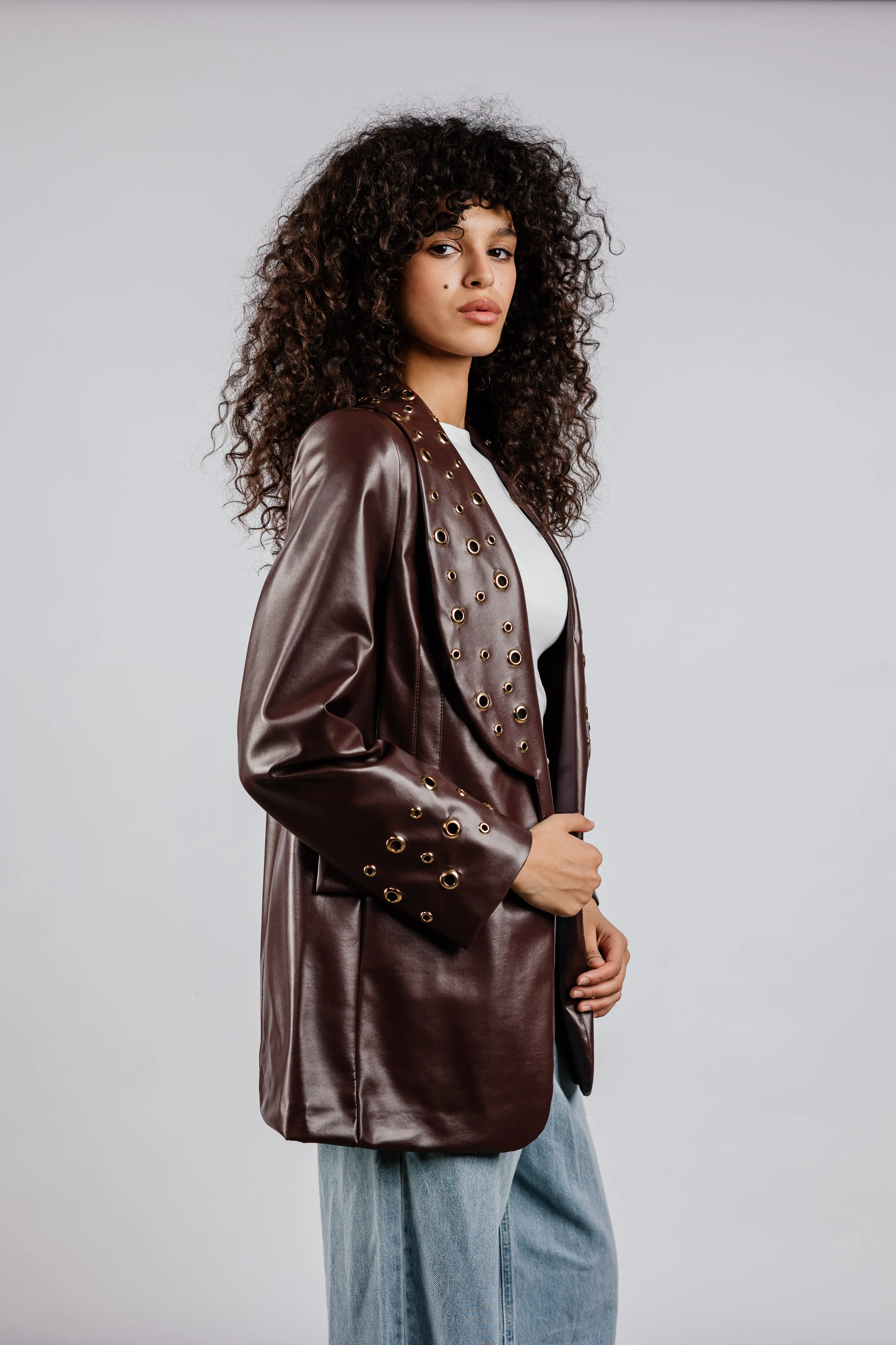 The Rebel Leather  Blazer