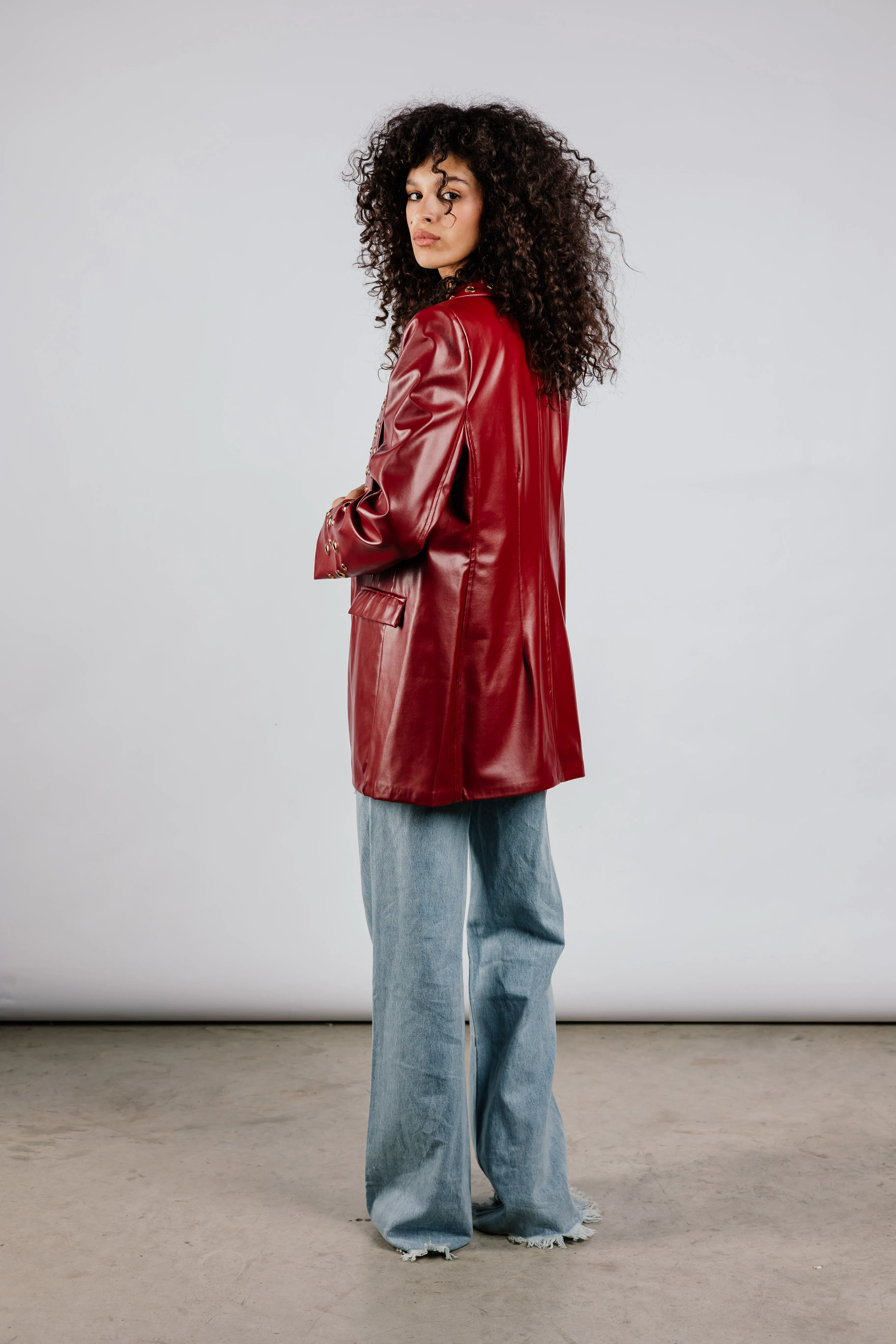 The Rebel Leather  Blazer