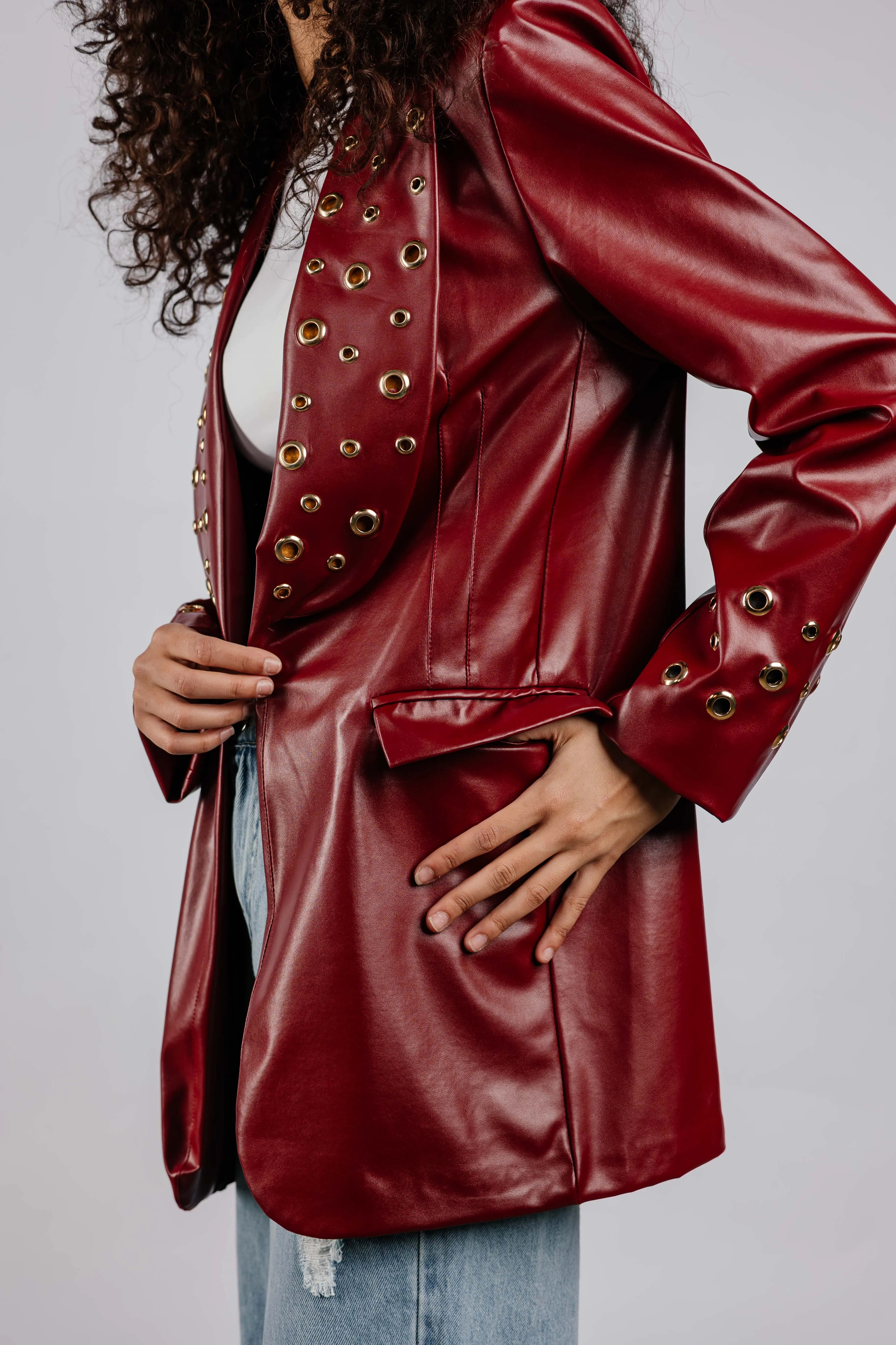 The Rebel Leather  Blazer
