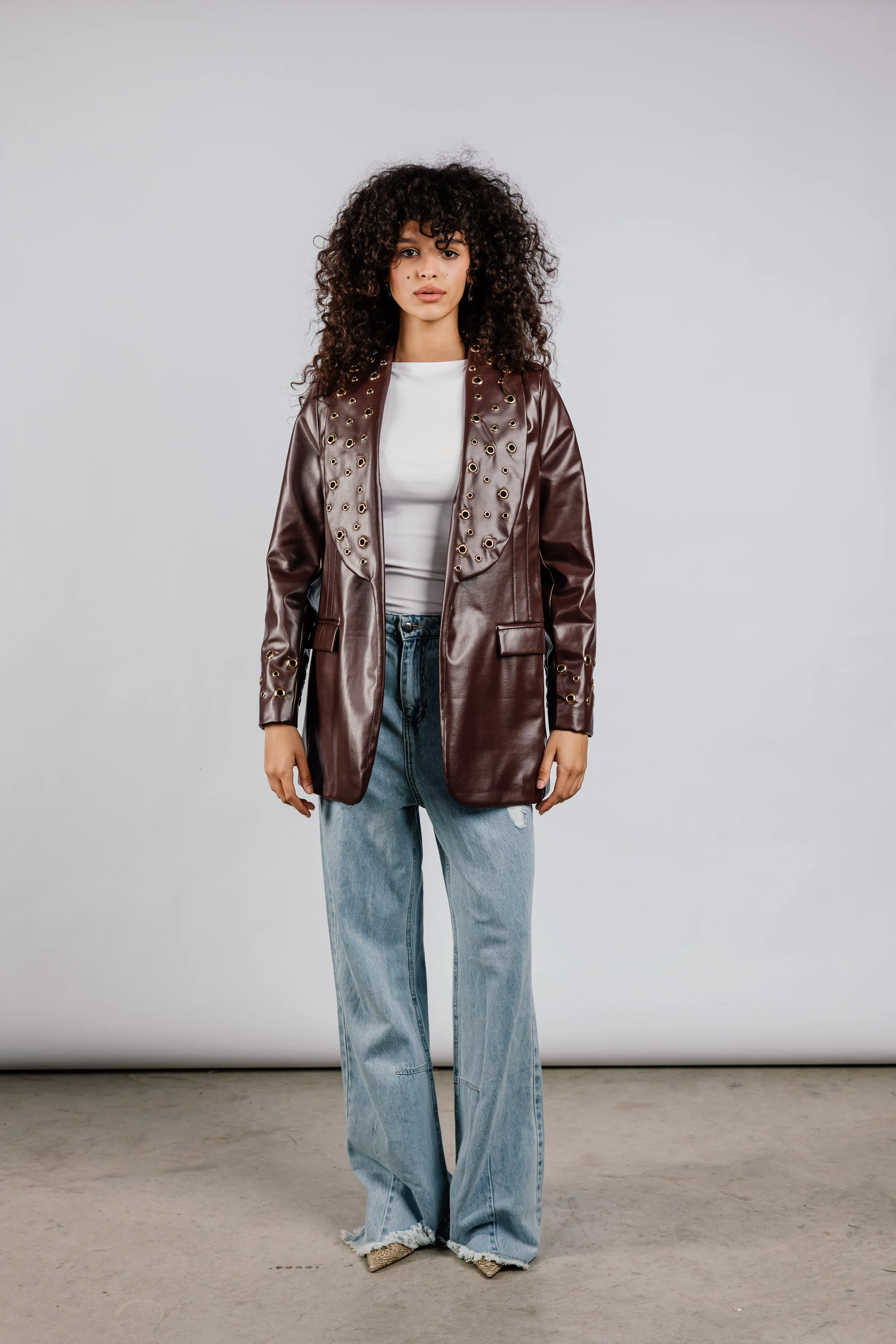 The Rebel Leather  Blazer