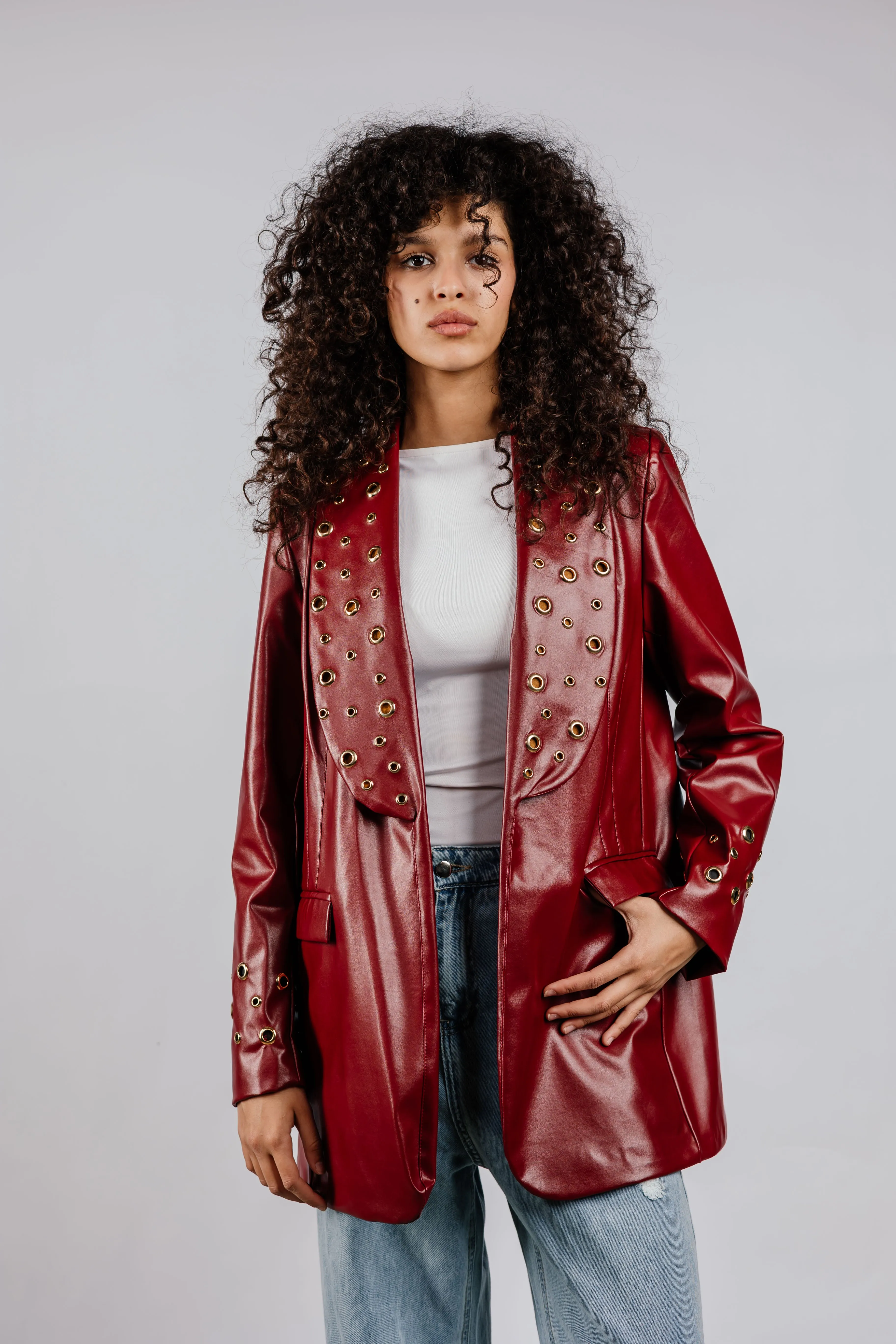 The Rebel Leather  Blazer