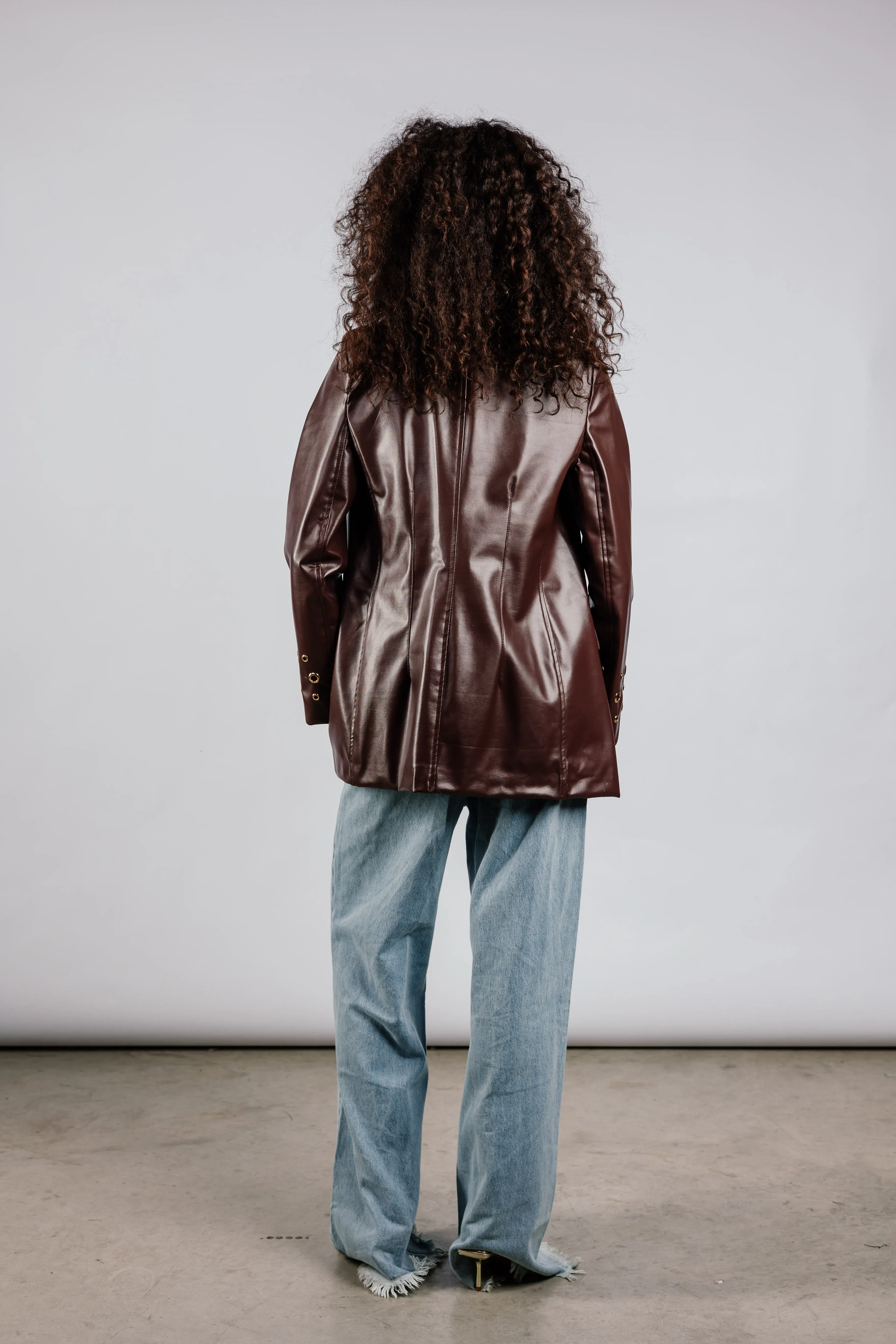 The Rebel Leather  Blazer