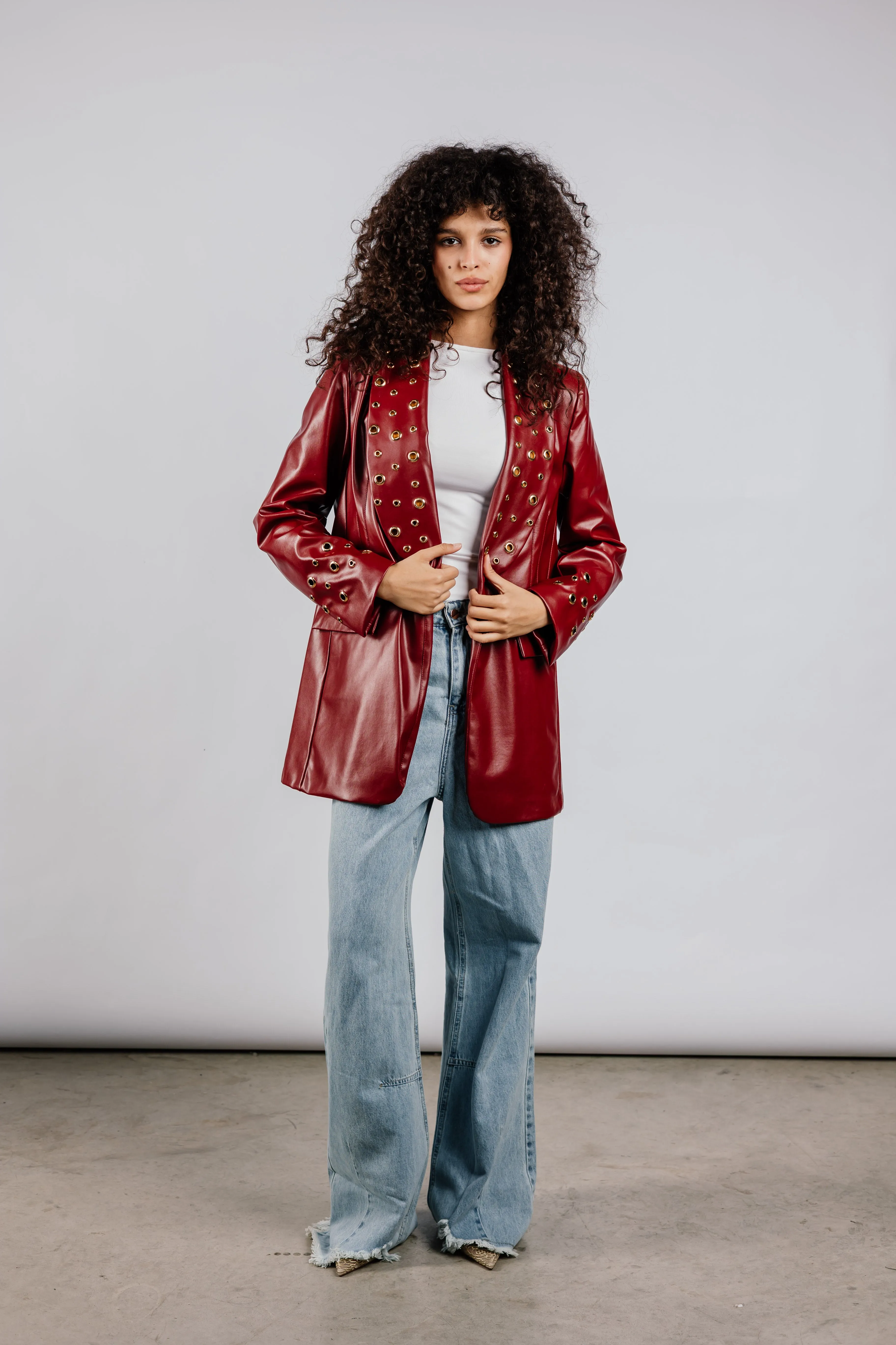 The Rebel Leather  Blazer