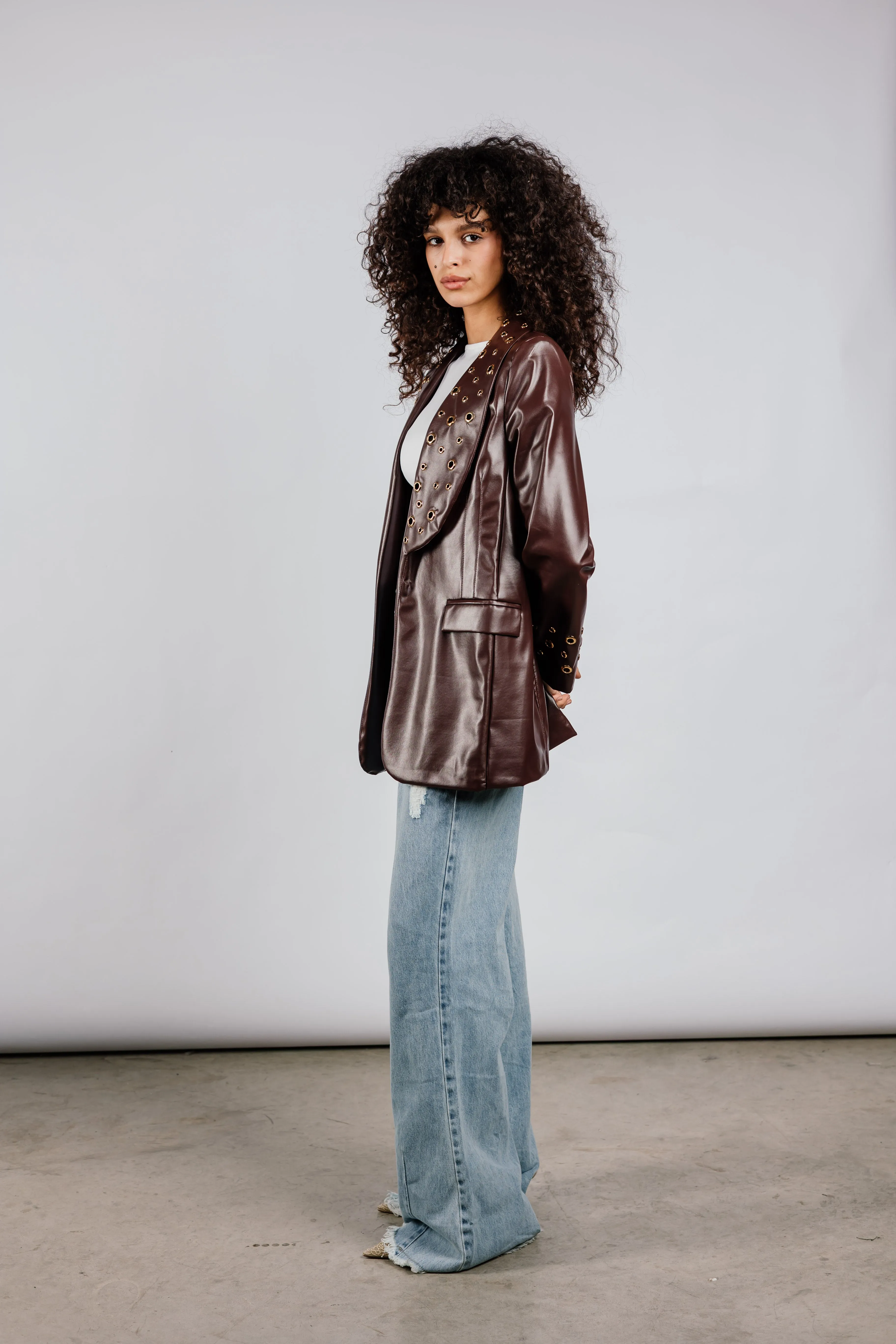 The Rebel Leather  Blazer