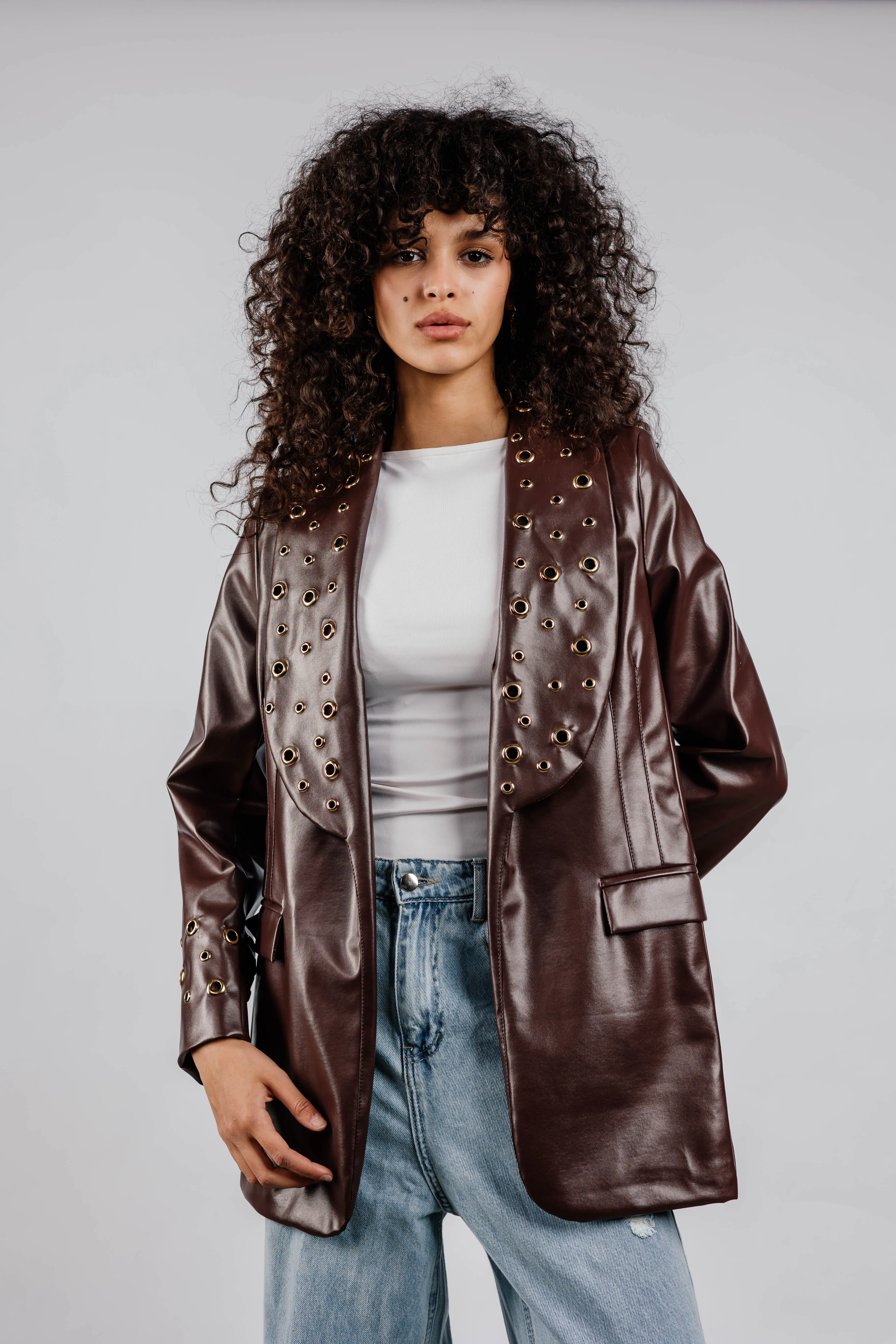 The Rebel Leather  Blazer