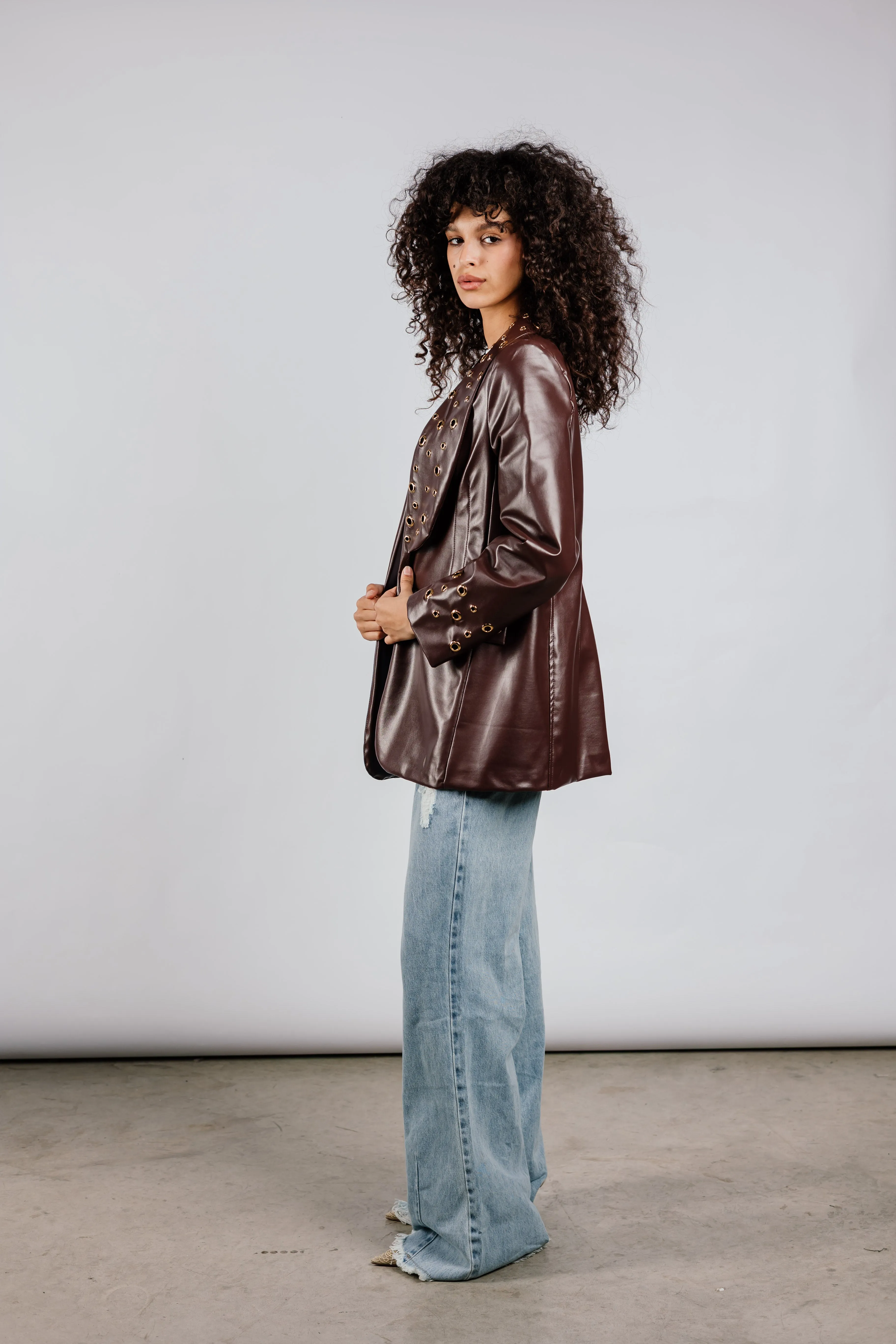 The Rebel Leather  Blazer