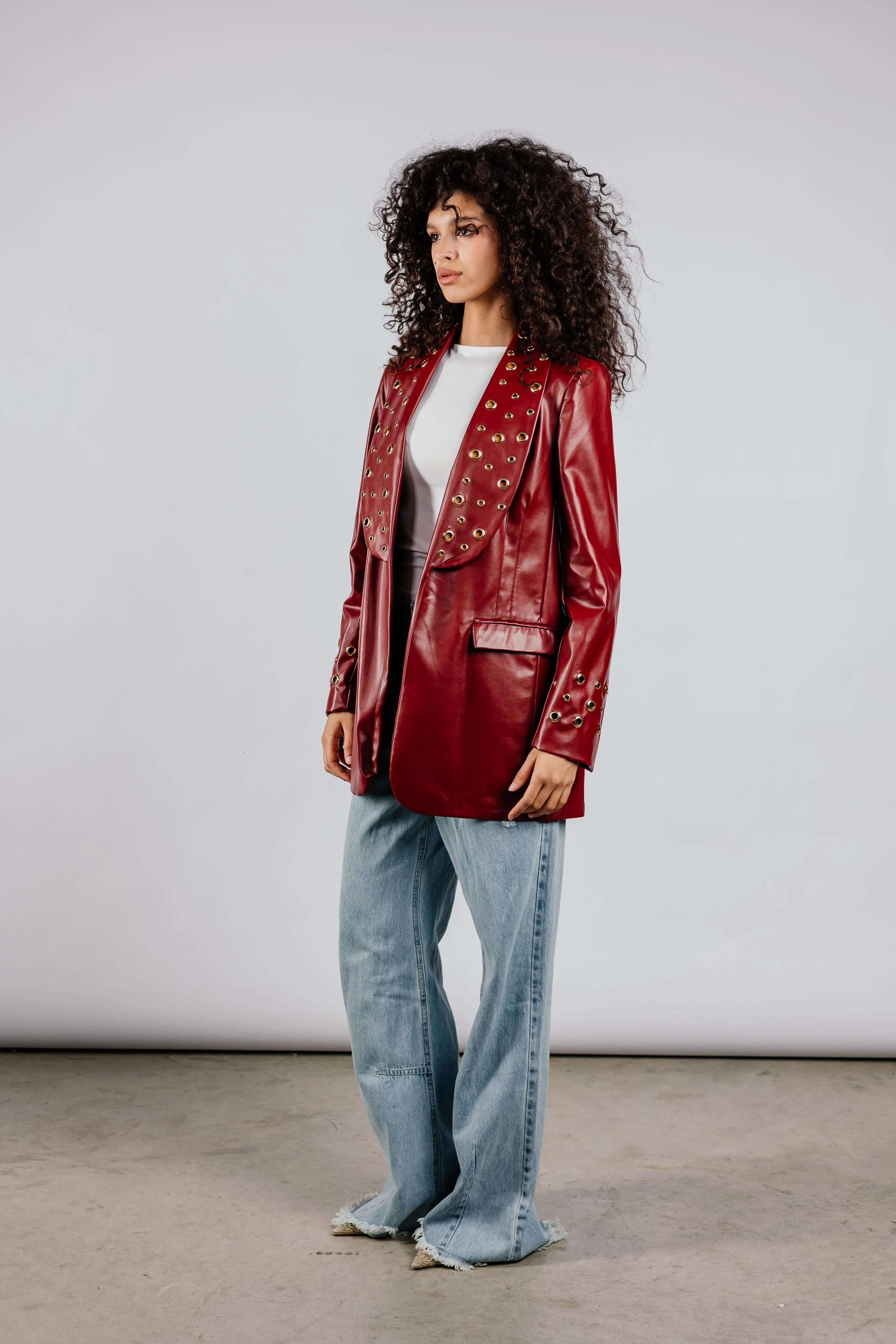 The Rebel Leather  Blazer