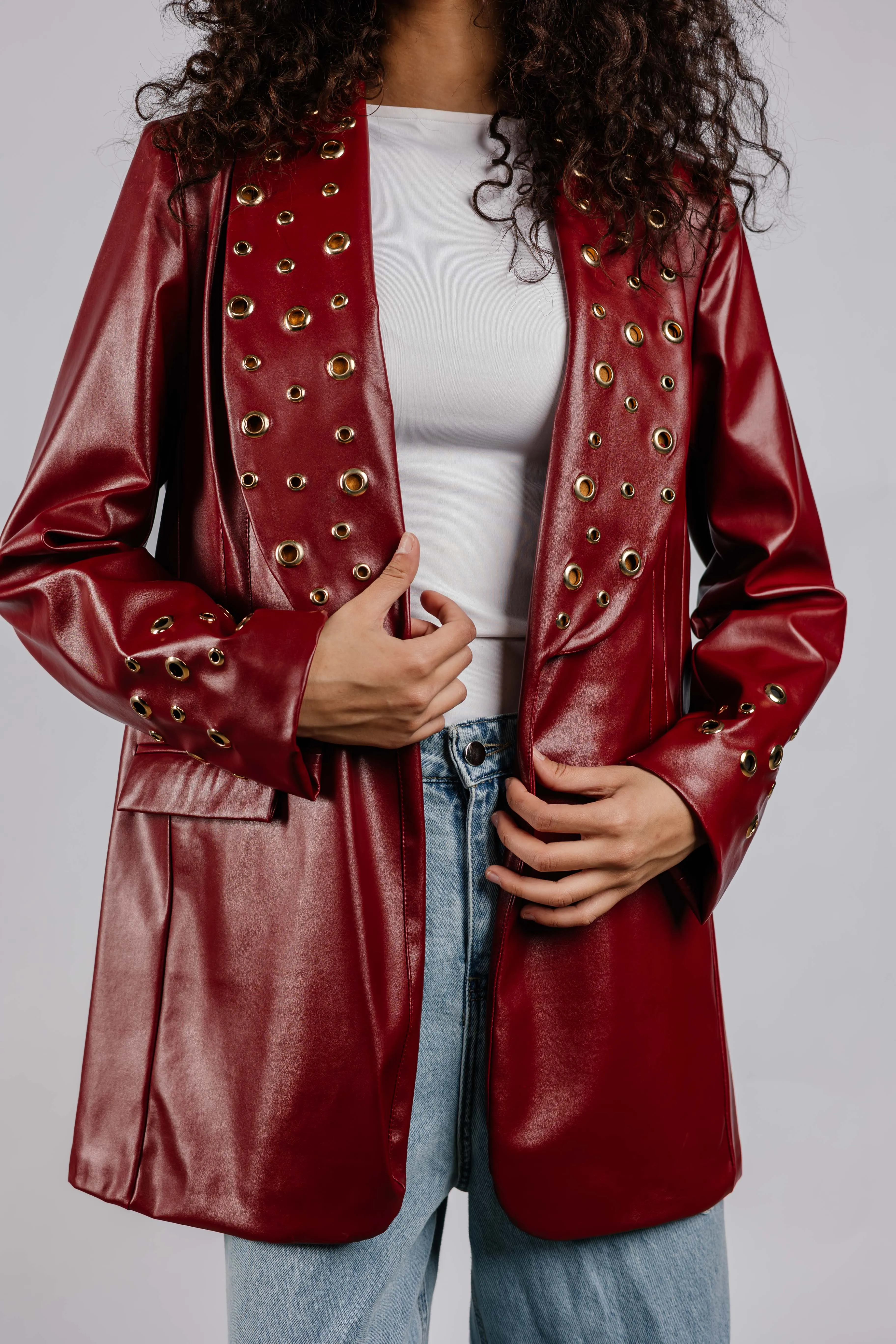 The Rebel Leather  Blazer
