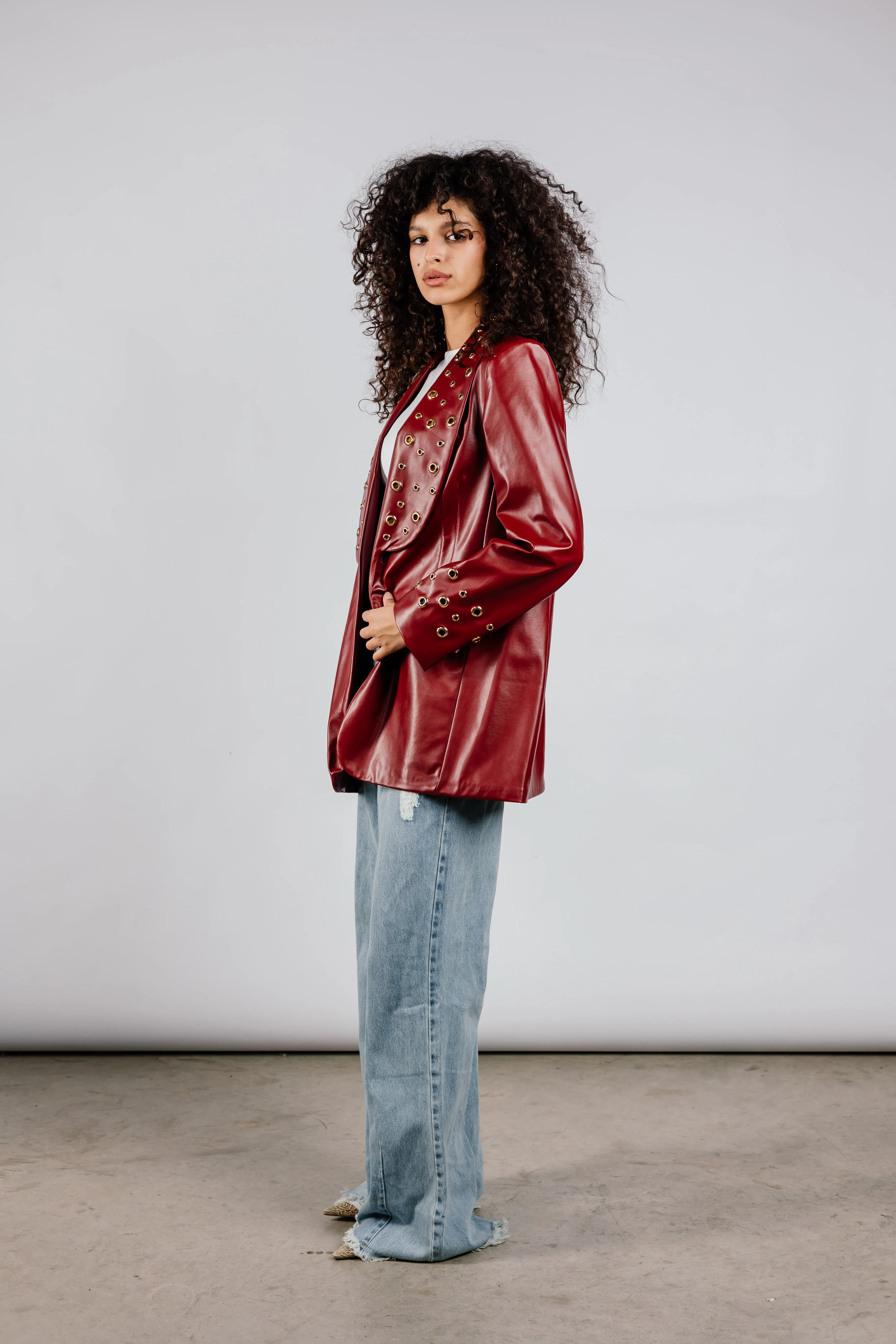 The Rebel Leather  Blazer