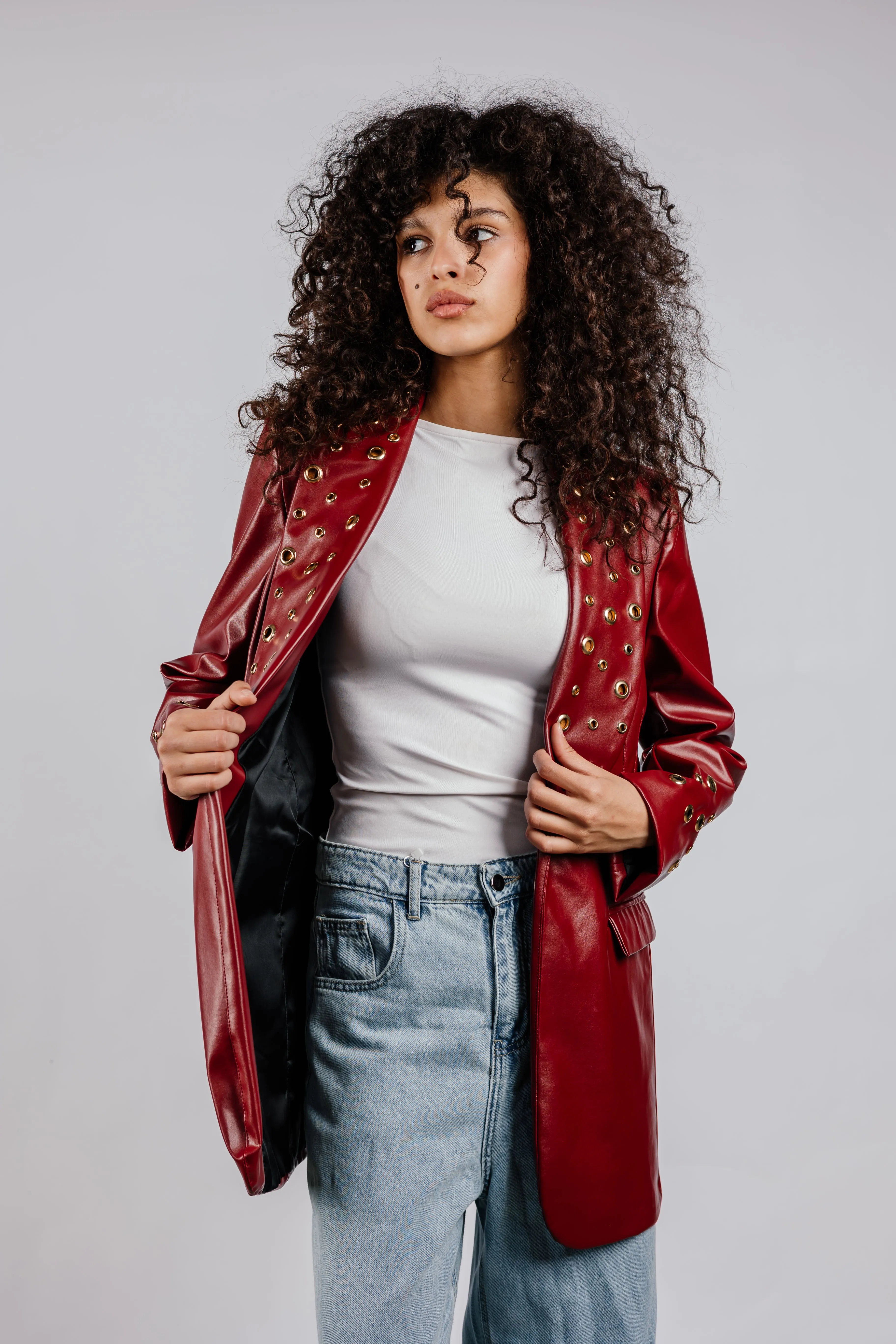 The Rebel Leather  Blazer