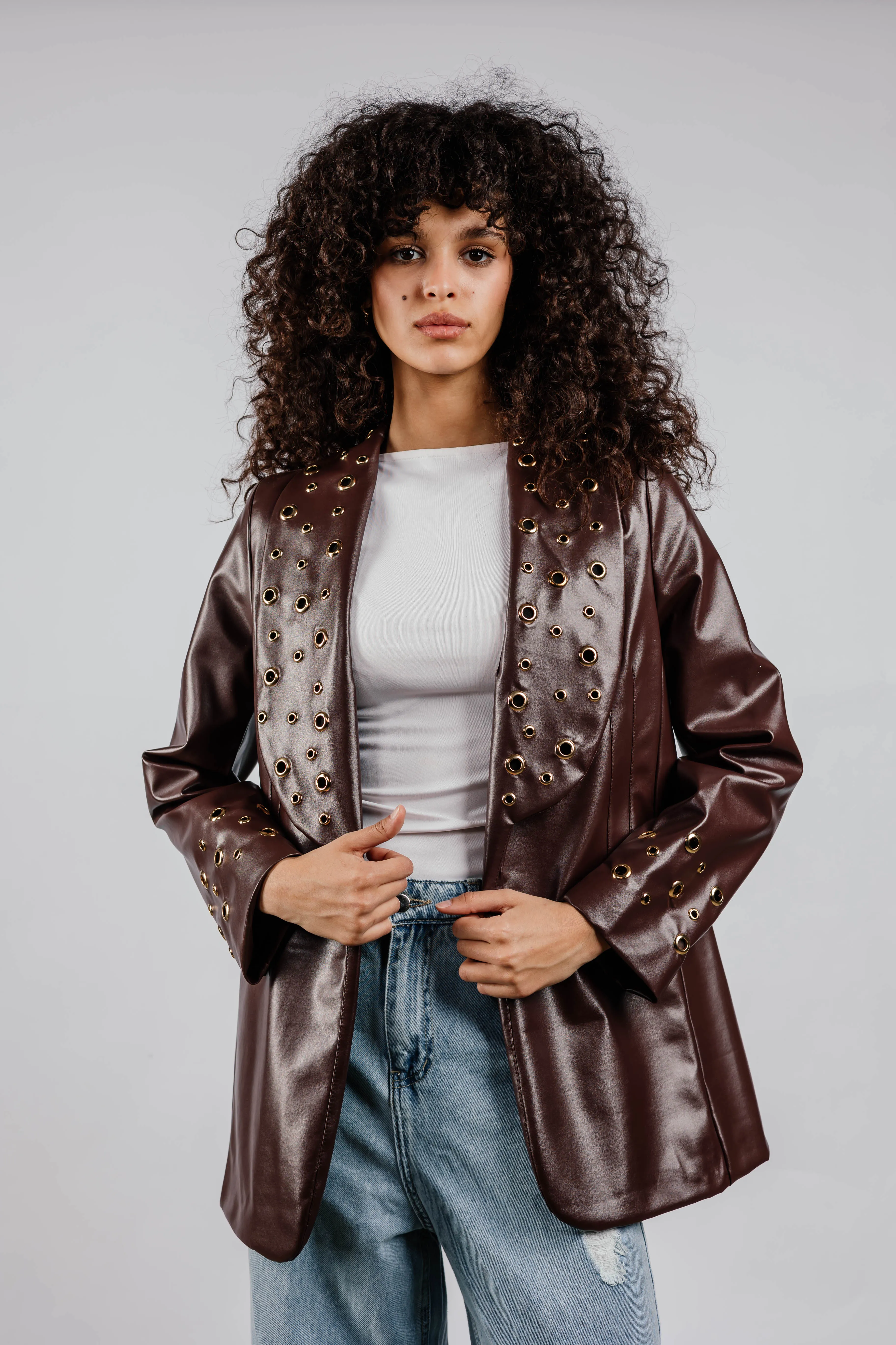 The Rebel Leather  Blazer