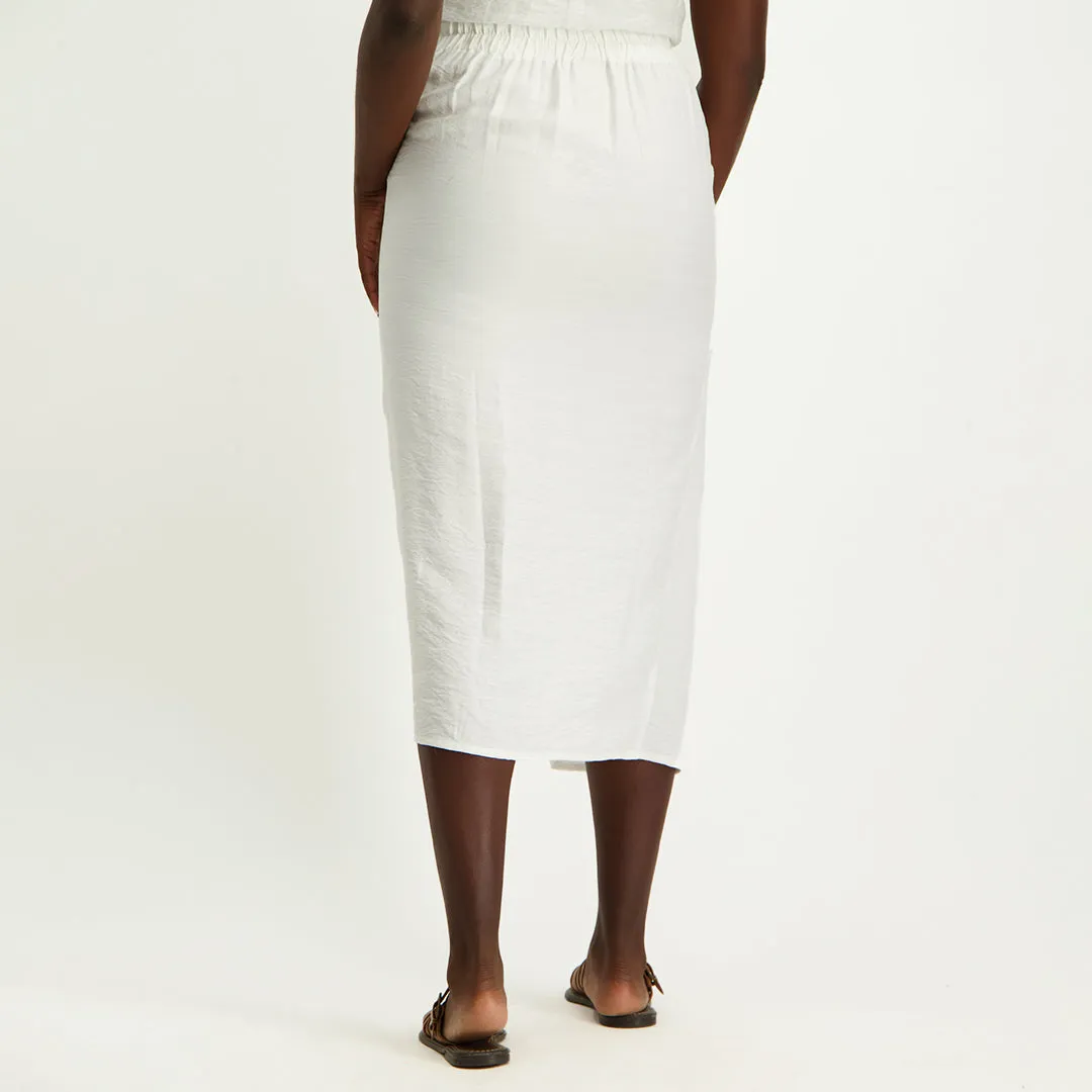 White Wrap Skirt