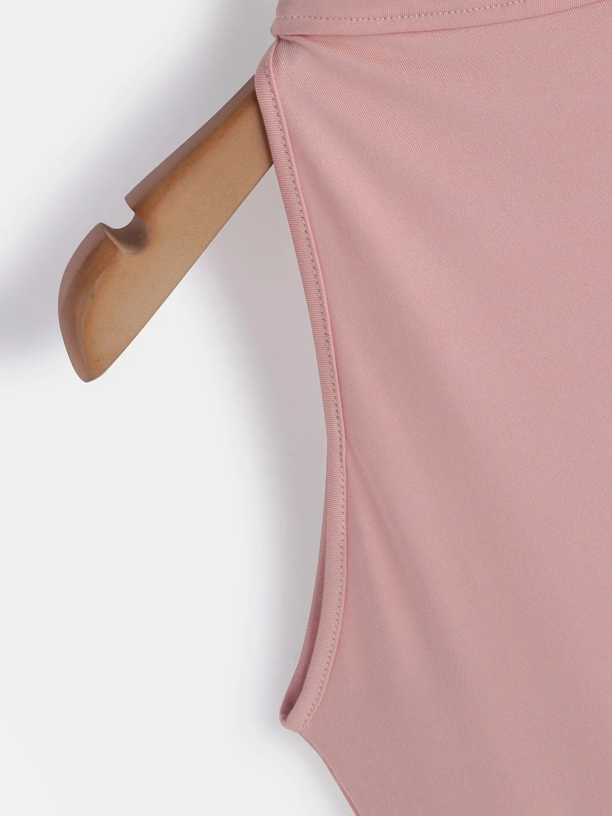 Wholesale Perkins Collar Sleeveless Plain Bodycon Dresses