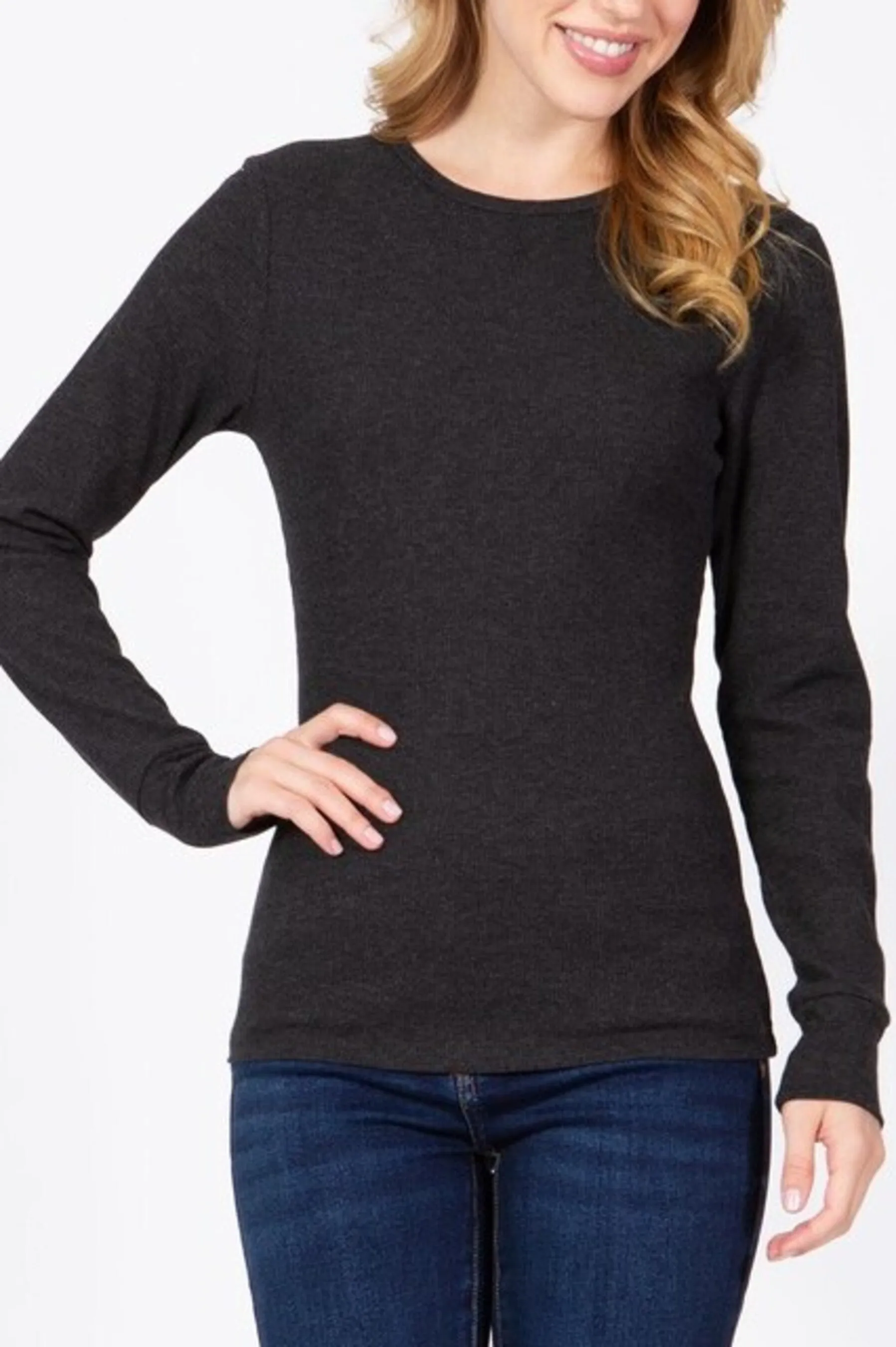 Women's Thermal Shirts Long Sleeve Winter Tops